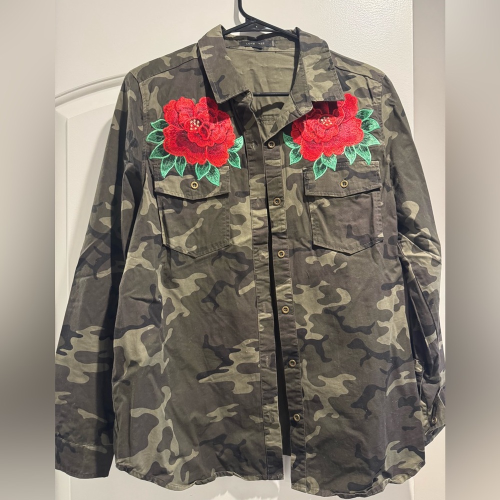 Love Tree Olive Green Jacket